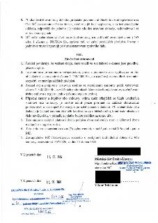 Smlouva o poskytnutí individuální dotace MČ Praha-Lipence. Obsahuje body 8 a 9 (ukončení smlouvy), část VIII. Závěrečná ustanovení (pravdivost údajů, právní re…