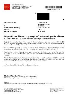 Hlavní město Praha, Magistrát hlavního města Prahy, Odbor pozemních komunikací a drah, Oddělení silničního správního úřadu. Odpověď na žádost o poskytnutí info…