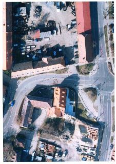 Ortofotomapa území s vyznačenými parcelními čísly a názvy ulic. Čitelné texty: 'Ďáblická' (ulice), 'U Parkánu' (ulice), parcelní čísla: '4/11', '194/38', '257/…