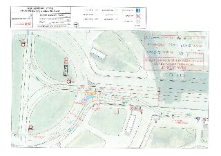 Situační nákres: Úpravy pro preferenci BUS Vítězné náměstí - Sjezd z tramvajového tělesa. Magistrát hlavního města Prahy, odbor pozemních komunikací a drah. Př…