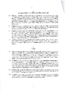 Část smlouvy obsahující články IV. a V. Článek IV. 'Povinnosti příjemce při zajišťování publicity poskytovatele' stanovuje pravidla pro prezentaci městské část…