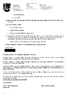 Úřední odpověď Městské části Praha-Petrovice (starostka JUDr. Olga Hromasová) na žádost o informace. Obsah: 1. Poskytnuta informace o výpisu z usnesení Rady MČ…