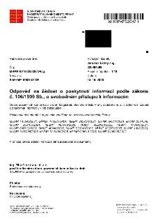 HLAVNÍ MĚSTO PRAHA, MAGISTRÁT HLAVNÍHO MĚSTA PRAHY, Odbor pozemních komunikací a drah, Oddělení silničního správního úřadu. MHMPXPS2S47H. Váš dopis zn./ze dne:…