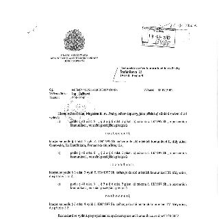Hlavní město Praha, Magistrát hlavní města Prahy, odbor dopravy. Adresát: Technická správa komunikací hl. m. Prahy, Štefánikova 23, 150 00 Praha 5. Č.j.: MHMP-…
