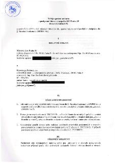 Veřejnoprávní smlouva o poskytnutí dotace z rozpočtu MČ Praha 20, číslo: S/12/2026/0052. Smluvní strany: Poskytovatel: Městská část Praha 20, sídlo: Jívanská 6…