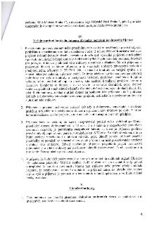 Text dokumentu obsahuje dvě sekce: IV. Veřejnosprávní kontrola dotace a důsledky porušení povinností příjemce (4 body definující práva poskytovatele na kontrol…