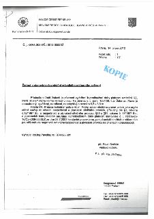 Dokument Policie České republiky, Krajské ředitelství policie hlavního města Prahy, Odbor služby dopravní policie. Č. j.: KRPA-203-8/ČJ-2012-0000DŽ, Praha, 14.…