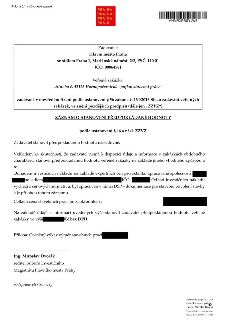 Záznam o stanovení předpokládané hodnoty veřejné zakázky 'Stavba č. 42125 Hornopočernická spojka; stavební práce'. Zadavatel: Hlavní město Praha, Mariánské nám…
