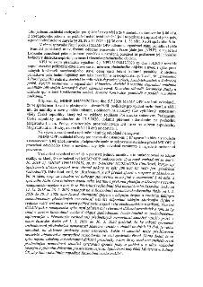 Textová část úředního rozhodnutí (pravděpodobně odvolacího řízení). Obsahuje zdůvodnění nekonání ústního jednání, vyjádření Národního památkového ústavu (NPU)…