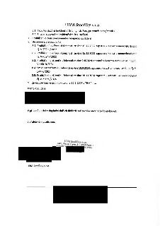 Dokument společnosti UBM Stodůlky s.r.o. obsahující seznam příloh: 6.1. Tabulka stožárů (evidenční čísla, typ, pozemek, cena), 6.2. Situace s vyznačením eviden…