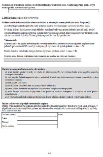 Stránka 3/8 formuláře žádosti o dotaci. Obsahuje: 1. Informaci o majetkové účasti žadatele (právnické osoby). 2. Seznam příloh k žádosti: a) ověřená kopie dokl…
