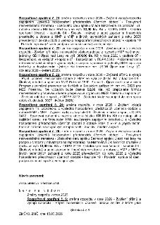 Dokument obsahuje rozpočtová opatření pro rok 2026:

Rozpočtové opatření č. 21: Zvýšení výdajů o 12,00 tis. Kč v kapitole 04 (Školství, mládež a sport, ODPA 34…