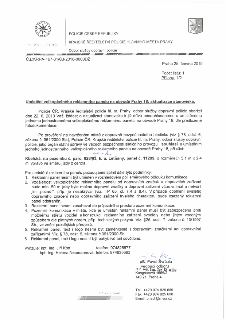 Úřední dokument Policie České republiky, Krajské ředitelství policie hlavního města Prahy, Odbor služby dopravní policie, č.j. KRPA-167-31/ČJ-2010-0000DŽ ze dn…