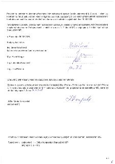 Závěrečná část zprávy o výsledku přezkoumání hospodaření městské části Praha - Zličín. Dokument obsahuje informace o ukončení kontroly, vrácení dokladů a podpi…