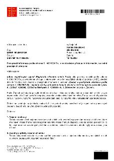 HLAVNÍ MĚSTO PRAHA, MAGISTRÁT HLAVNÍHO MĚSTA PRAHY, Odbor majetkových agend, Oddělení správy pozemků II. Váš dopis zn./ze dne: . Vyřizuje/tel.: Renáta Havelkov…
