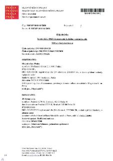 HLAVNÍ MĚSTO PRAHA, MAGISTRÁT HLAVNÍHO MĚSTA PRAHY, Odbor investiční, Oddělení pozemních staveb. Č. j.: MHMP 1868061/2020, Sp. zn.: S-MHMP 1868061/2020, Stejno…