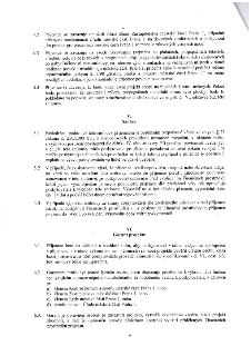 Strana 4 smlouvy obsahující body 4.2 až 6.3. Body 4.2-4.4 definují povinnosti příjemce ohledně propagace a prezentace projektu (logo, místa). Článek V (Sankce)…