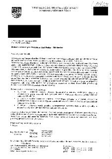 Žádost o dotaci pro Městskou část Praha – Běchovice, ze dne 27. července 2026, č.j. MCPB 2004/2026. Starosta Ing. Ondřej Martan žádá o mimořádnou dotaci 15 mil…