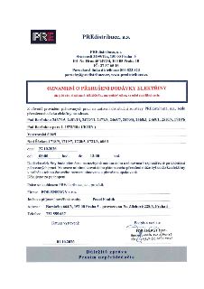 PREdistribuce, a.s., Oznámení o přerušení dodávky elektřiny dle § 27 odst. 5 zákona č. 458/2000 Sb. Dne: 27.10.2026, od 08:00 hod. do 13:00 hod. Adresy: Pod Be…