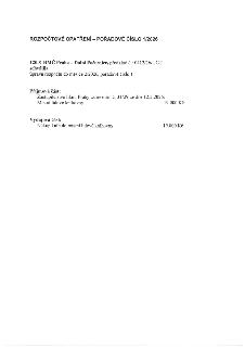 Rozpočtové opatření – pořadové číslo 1/2026. RMČ Praha – Dolní Počernice (předklad č. 0412/26/UCT) schválila úpravu rozpočtu do měsíce 2/2026, pořadové číslo 1…