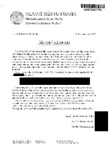 HLAVNÍ MĚSTO PRAHA, Městská policie hl. m. Prahy, Obvodní ředitelství Praha 1. Č.j.: MPPH 46553/2025/OŘ1, V Praze dne 26.4.2025. ÚŘEDNÍ ZÁZNAM: Dne 26.4.2025 v…