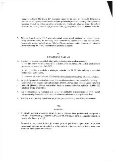 Výňatek ze smlouvy o poskytnutí dotace. Článek VI. Uznatelný náklad: 1. Podmínky: a) období 01.01.2026 až 31.12.2026, úhrada do 15.01.2027, b) v souladu s účel…