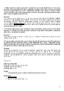Naskenovaná stránka textového dokumentu - odpovědi na žádost podle zákona č. 106/1999 Sb. o svobodném přístupu k informacím. Obsahuje tři body:

1. Sdělení roz…