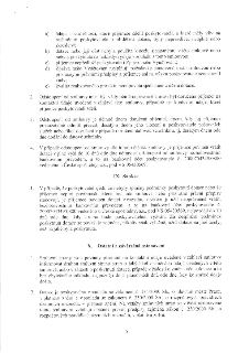 Text smlouvy o poskytnutí dotace, strana 5. Obsahuje body a) až e) týkající se důvodů pro odstoupení od smlouvy, pravidla pro odstoupení (písemná forma, doruče…