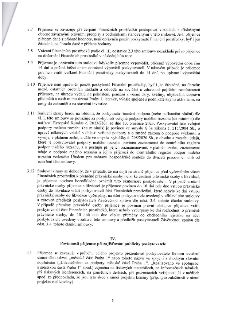 Strana 3 smlouvy obsahující body 3.7 až 4.1. 

Bod 3.7: Povinnost příjemce postupovat v souladu s právními předpisy a zákaz použití prostředků na úhradu DPH, p…