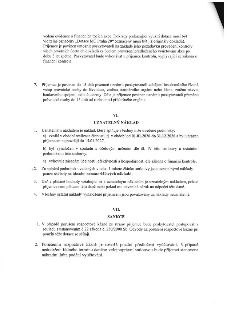 Výňatek ze smlouvy o poskytnutí dotace. Obsahuje pravidla pro vedení evidence, povinnost informovat o změnách (insolvence, likvidace, změna názvu/sídla). Článe…