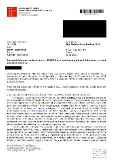 Úřední dokument Magistrátu hlavního města Prahy, odboru dopravy, ze dne 2. 2. 2026 (č. j. MHMP 69880/2026). Předmětem je poskytnutí informací podle zákona č. 1…