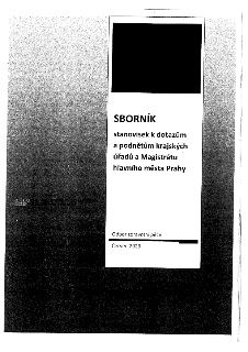 Sborník stanovisek k dotazům a podnětům krajských úřadů a Magistrátu hlavního města Prahy. Vydal: Ministerstvo zdravotnictví České republiky, Odbor zdravotní p…