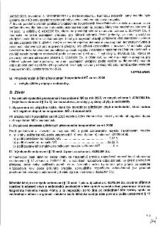 Dokument obsahuje závěrečnou část zprávy o přezkoumání hospodaření MČ za rok 2025. Obsah: 1. Popis chyby v účtování majetku (inventární čísla MC53E0002214 a MC…