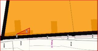 Katastrální mapa ukazující parcely č. 927/1 (vyznačená červeně), 927/2, 362/7, 362/12, 362/8, 576/69, 576/76, 361/48 a oblast označenou jako Praha 12.