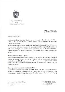 Úřední dopis od radního Ing. Martina Jedličky (Úřad městské části Praha 8) ze dne 24. 2. 2026, č.j. MCP8 125969/2026. Obsah se týká informací o přípravě tramva…