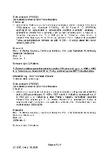 Číslo usnesení: 27/5/2026
Zastupitelstvo městské části Praha-Nebušice
I. Schvaluje
1. předloženou Smlouvu o uzavření budoucí smlouvy o zřízení věcného břemene…