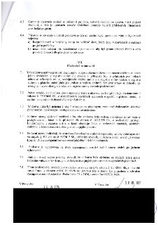 Část smlouvy (články 6.3, 6.4 a VII. Závěrečná ustanovení 7.1–7.8). Obsahuje ustanovení o právech garanta, povinnostech příjemce, nabytí platnosti a účinnosti…