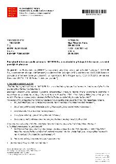 HLAVNÍ MĚSTO PRAHA, MAGISTRÁT HLAVNÍHO MĚSTA PRAHY, Odbor živnostenský a občanskoprávní, Oddělení kontrolně metodické. Čárový kód: MHMPXPS0HKDG. Váš dopis ze d…