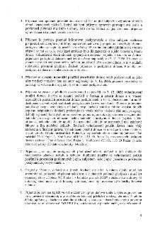 Strana 3 smlouvy o poskytnutí dotace MČ Praha 1 pro rok 2026, obsahující body 3 až 9: 3. Zákaz převodu dotace a práv na třetí osoby, zákaz zisku z dotace. 4. P…