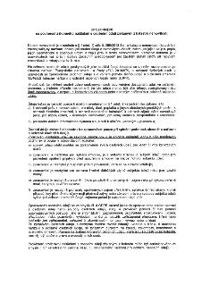 UPOZORNĚNÍ na povinnost zákonného nakládání s osobními údaji získanými z katastru nemovitostí. Dokument vysvětluje, že katastr nemovitostí je veřejný seznam dl…