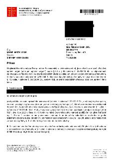 Příkaz Magistrátu hlavního města Prahy, odboru živnostenského a občanskosprávního, č. j. MHMP 665761/2025, sp. zn. S-MHMP 450142/2025 ze dne 11.06.2025. Fyzick…