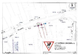 Situační plán dopravního značení. Ulice: Na poříčí. Zpracovatel: J.I.P. DOPRAVNÍ ZNAČENÍ s.r.o., Jankovcova 22, 170 00 Praha 7, tel./fax: 283 872 319-20, e-mai…